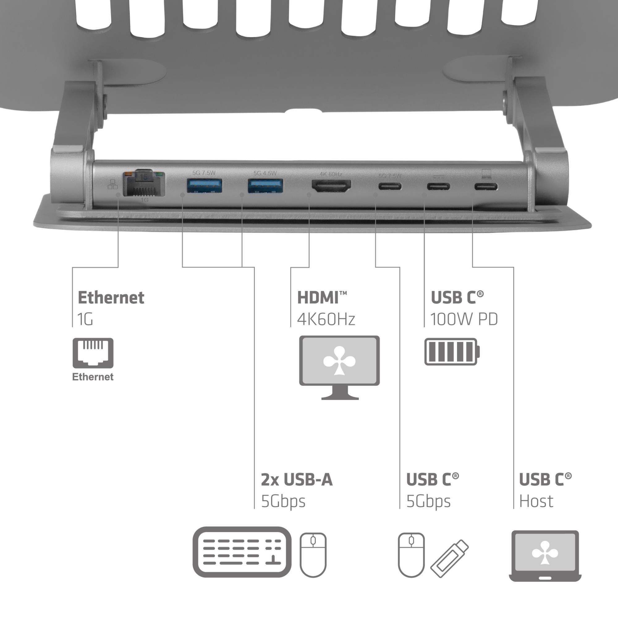 NB ACC STAND ALUMINIUM USB-C/CSV-2554 CLUB3D - Image 9