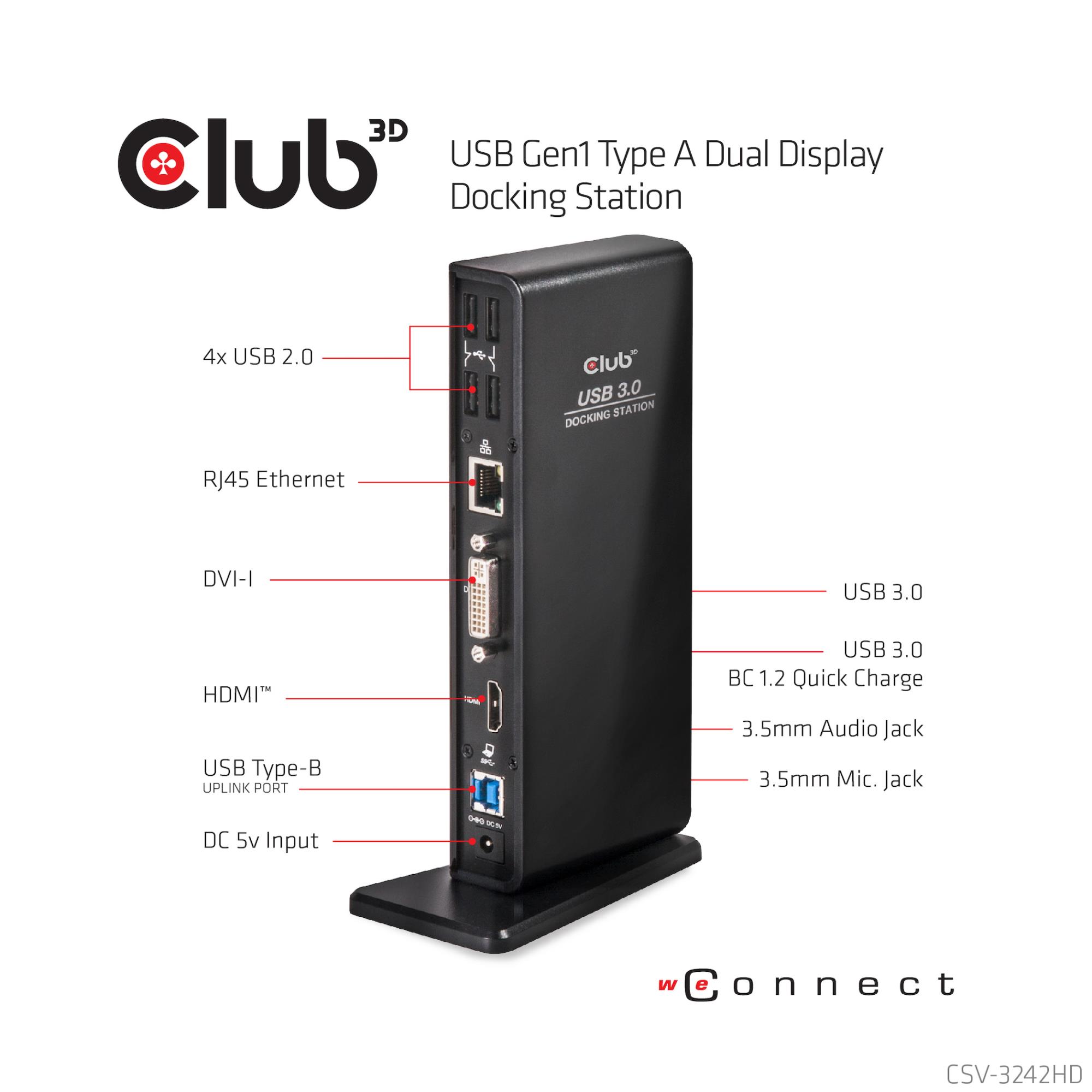 NB ACC DOCKING STATION/USB CSV-3242HD CLUB3D - Image 23