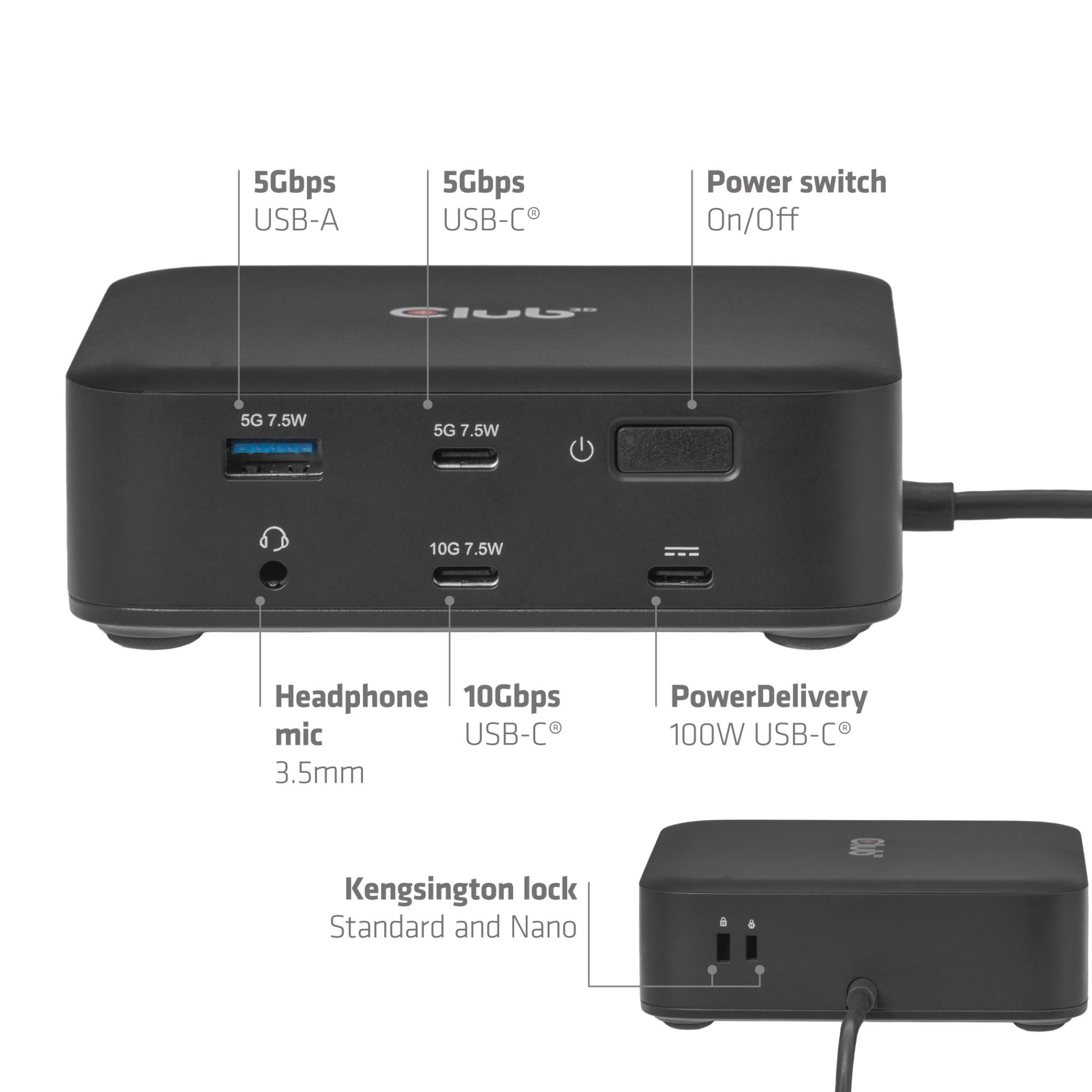NB ACC DOCKING STATION 12IN1/USB-C 100W CSV-2542 CLUB3D - Image 22