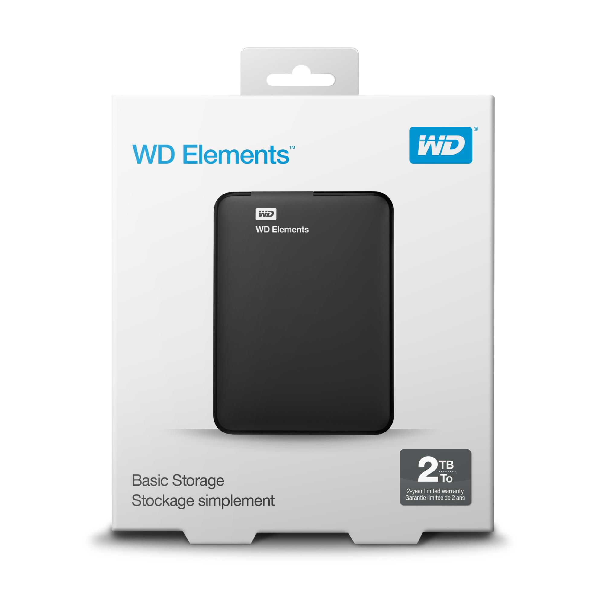 External HDD WESTERN DIGITAL Elements Portable 2TB USB 3.0 Colour Black WDBU6Y0020BBK-WESN - Image 40