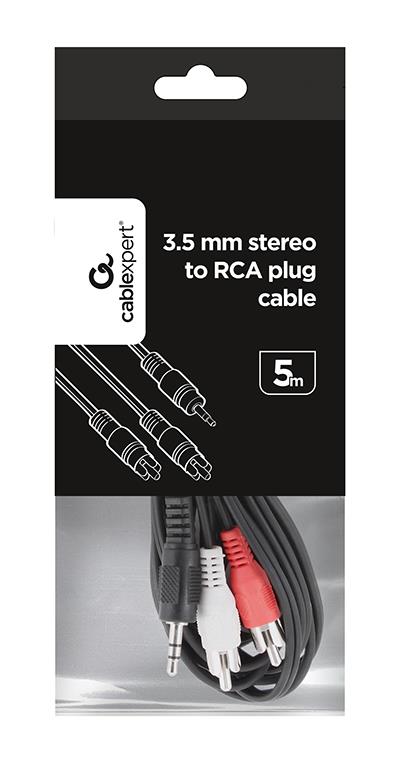 CABLE AUDIO 3.5MM TO 2RCA 5M/CCA-458-5M GEMBIRD - Image 4