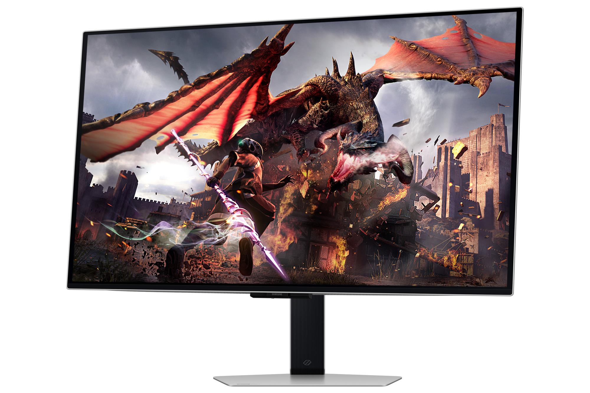 Monitor SAMSUNG 32" Gaming/Smart/4K Panel OLED 3840x2160 16:9 0.03 ms Speakers Swivel Pivot Height adjustable Tilt Colour Silver LS32DG802SUXDU - Image 25
