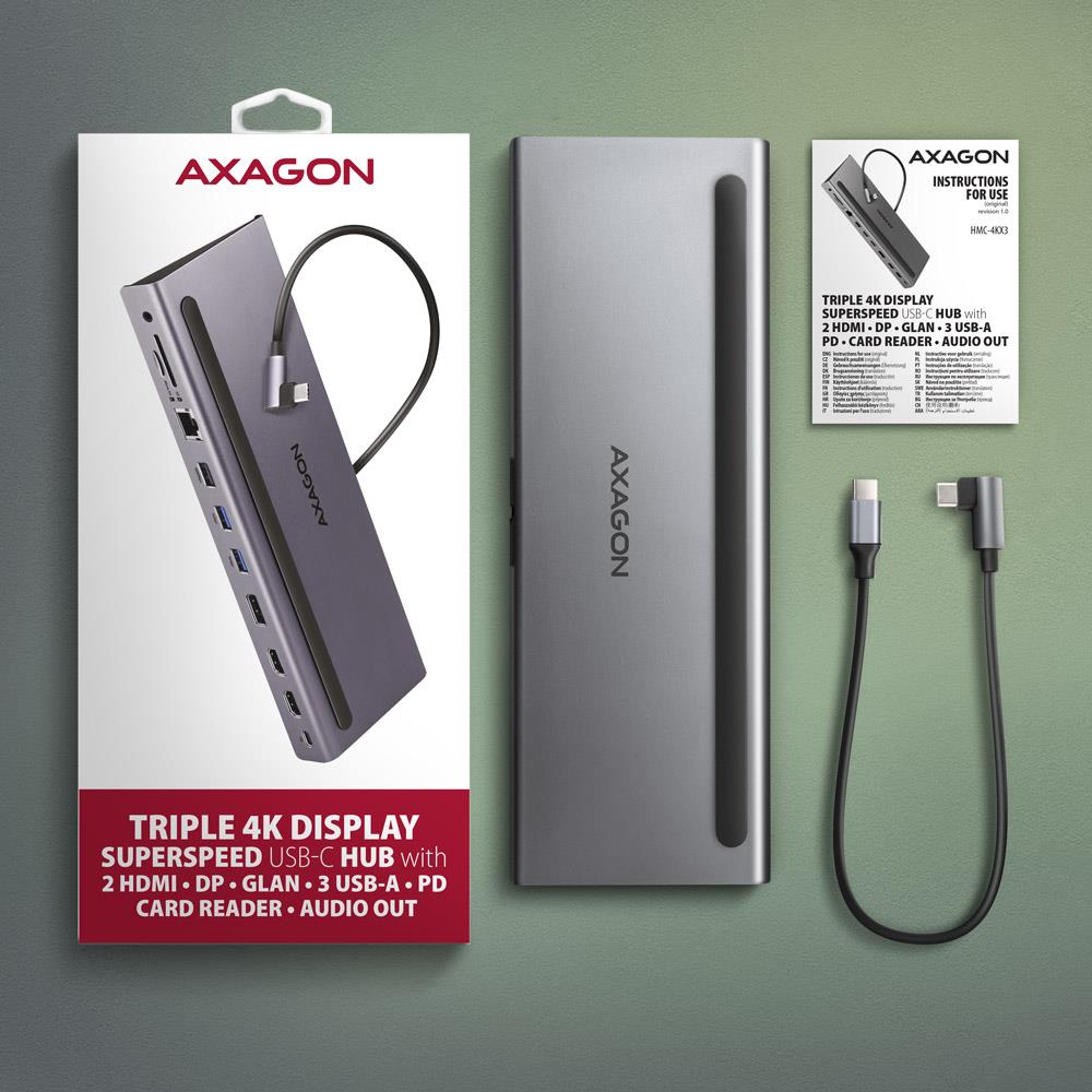 NB ACC DOCKING STATION/11IN1 HMC-4KX3 AXAGON - Image 45