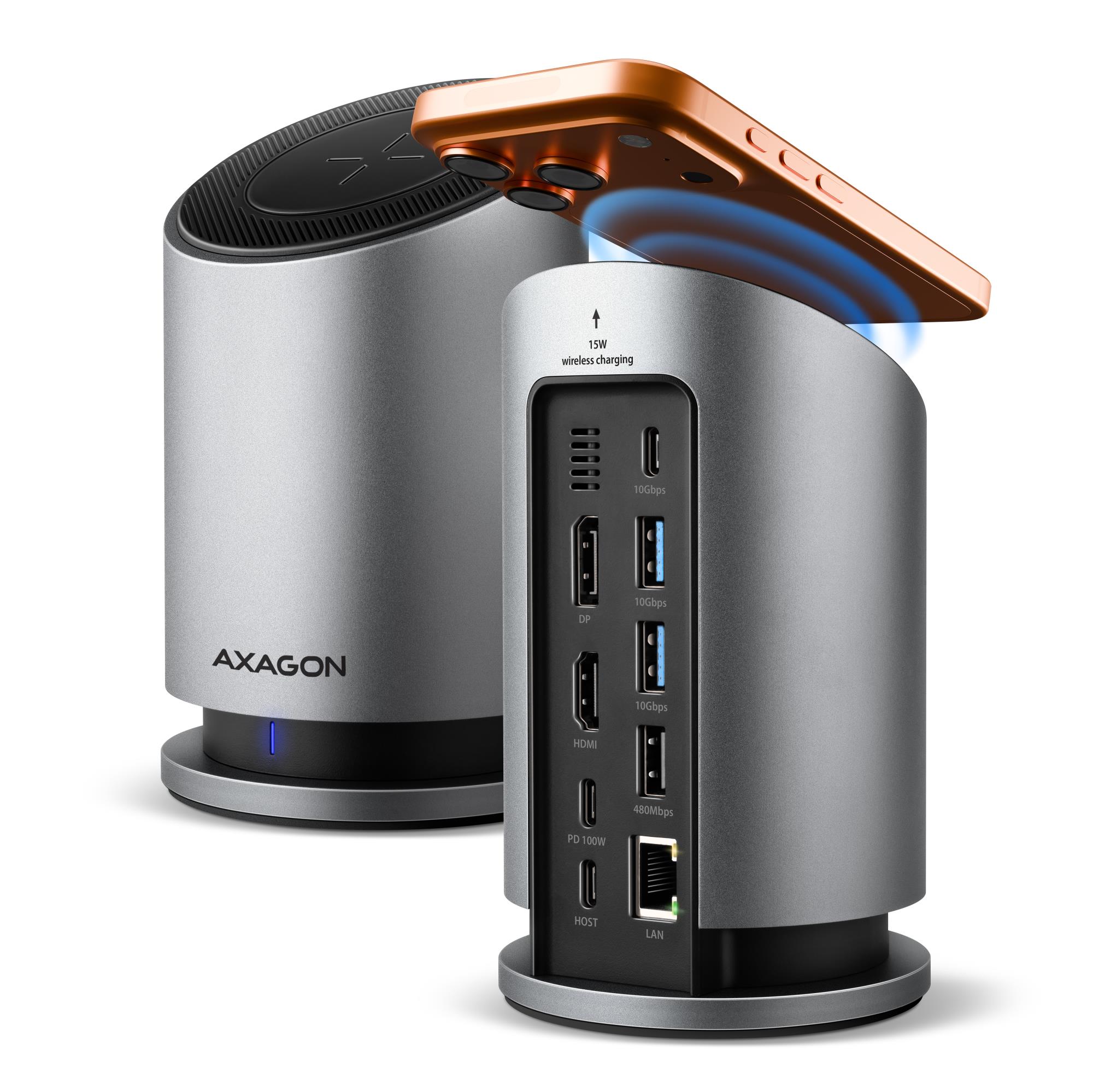 I/O HUB USB-C 9IN1 WRL/0.6M HMC-WL9 AXAGON - Image 3