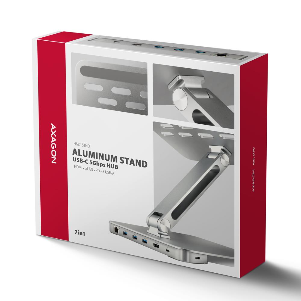 NB ACC STAND 10-16" + I/O HUB/7IN1 HMC-STND AXAGON - Image 25