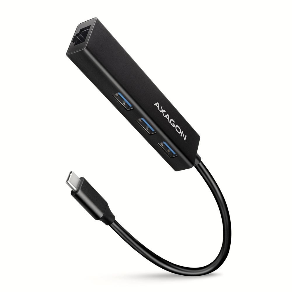 I/O HUB USB-C 4PORT GLAN/0.2M HMC-GL3A AXAGON - Image 6