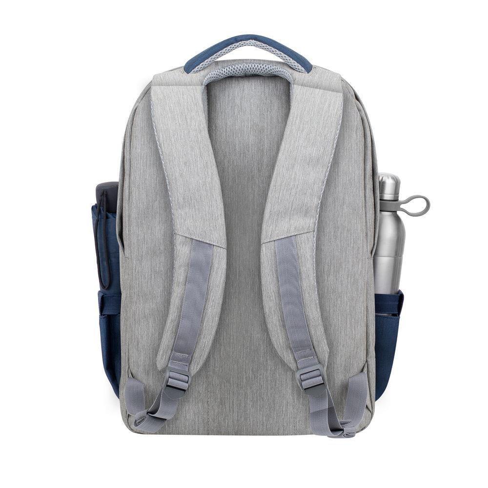 NB BACKPACK ANTI-THEFT 17.3"/7567 GREY/DARK BLUE RIVACASE - Image 31