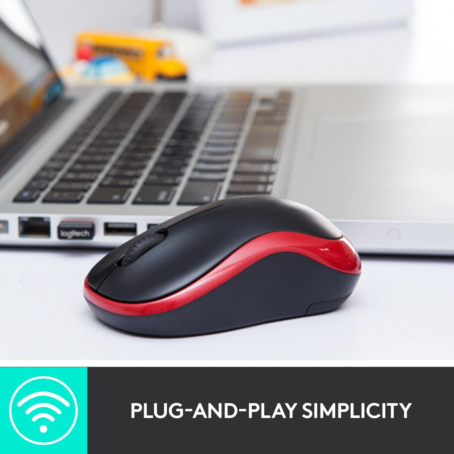MOUSE USB OPTICAL WRL M185/BLUE 910-002239 LOGITECH - Image 34