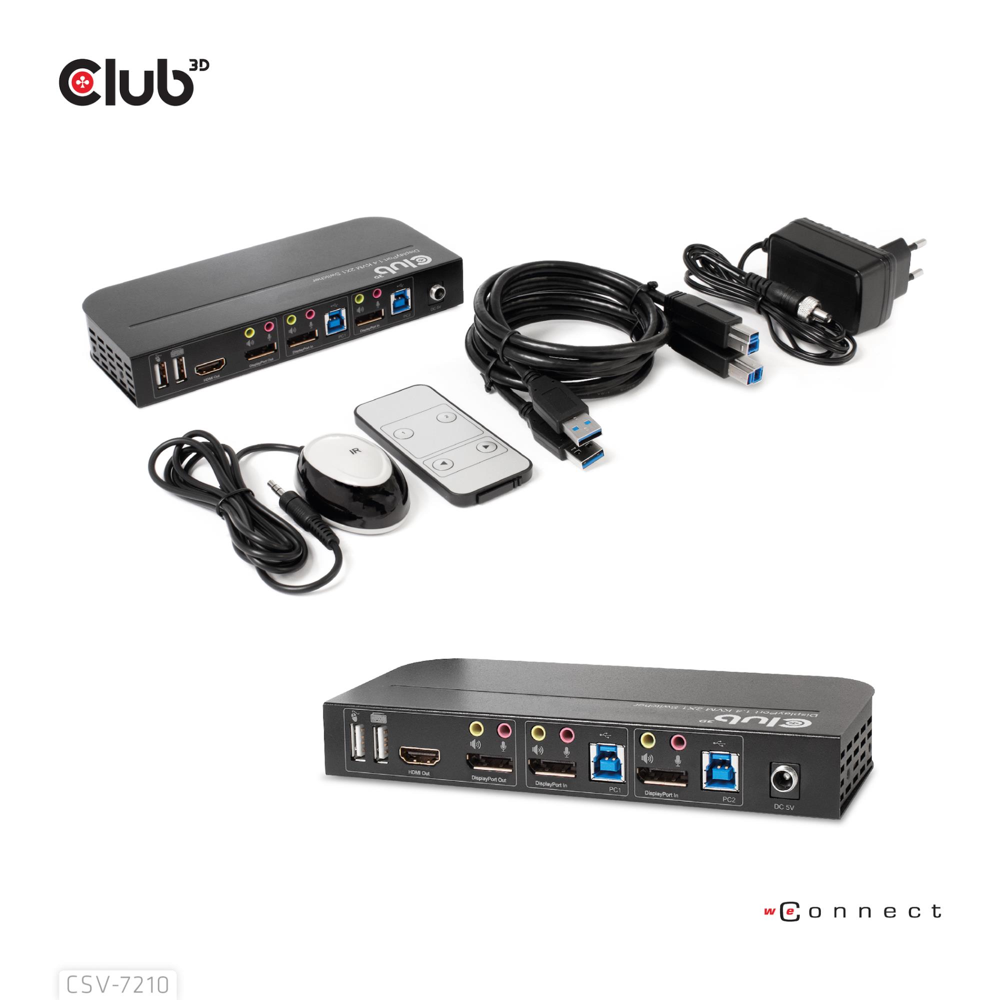 VIDEO SWITCH KVM DP/HDMI/CSV-7210 CLUB3D - Image 5