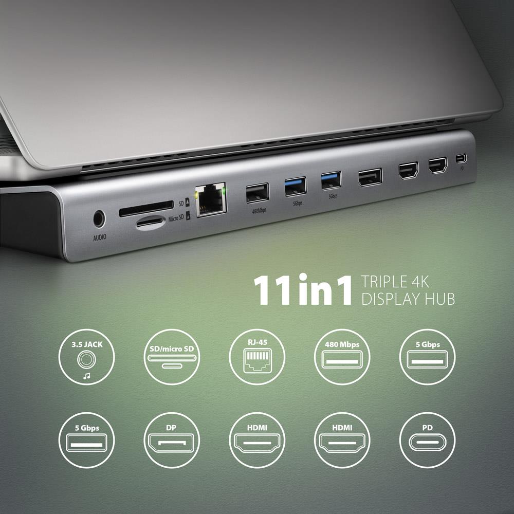 NB ACC DOCKING STATION/11IN1 HMC-4KX3 AXAGON - Image 34