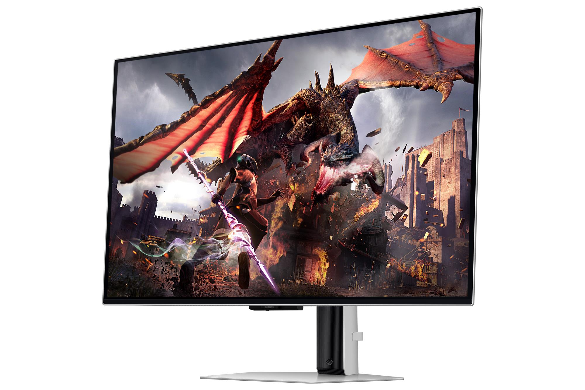 Monitor SAMSUNG 32" Gaming/Smart/4K Panel OLED 3840x2160 16:9 0.03 ms Speakers Swivel Pivot Height adjustable Tilt Colour Silver LS32DG802SUXDU - Image 26
