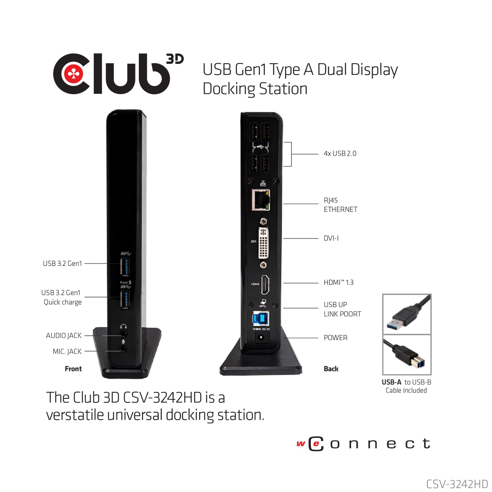 NB ACC DOCKING STATION/USB CSV-3242HD CLUB3D - Image 18