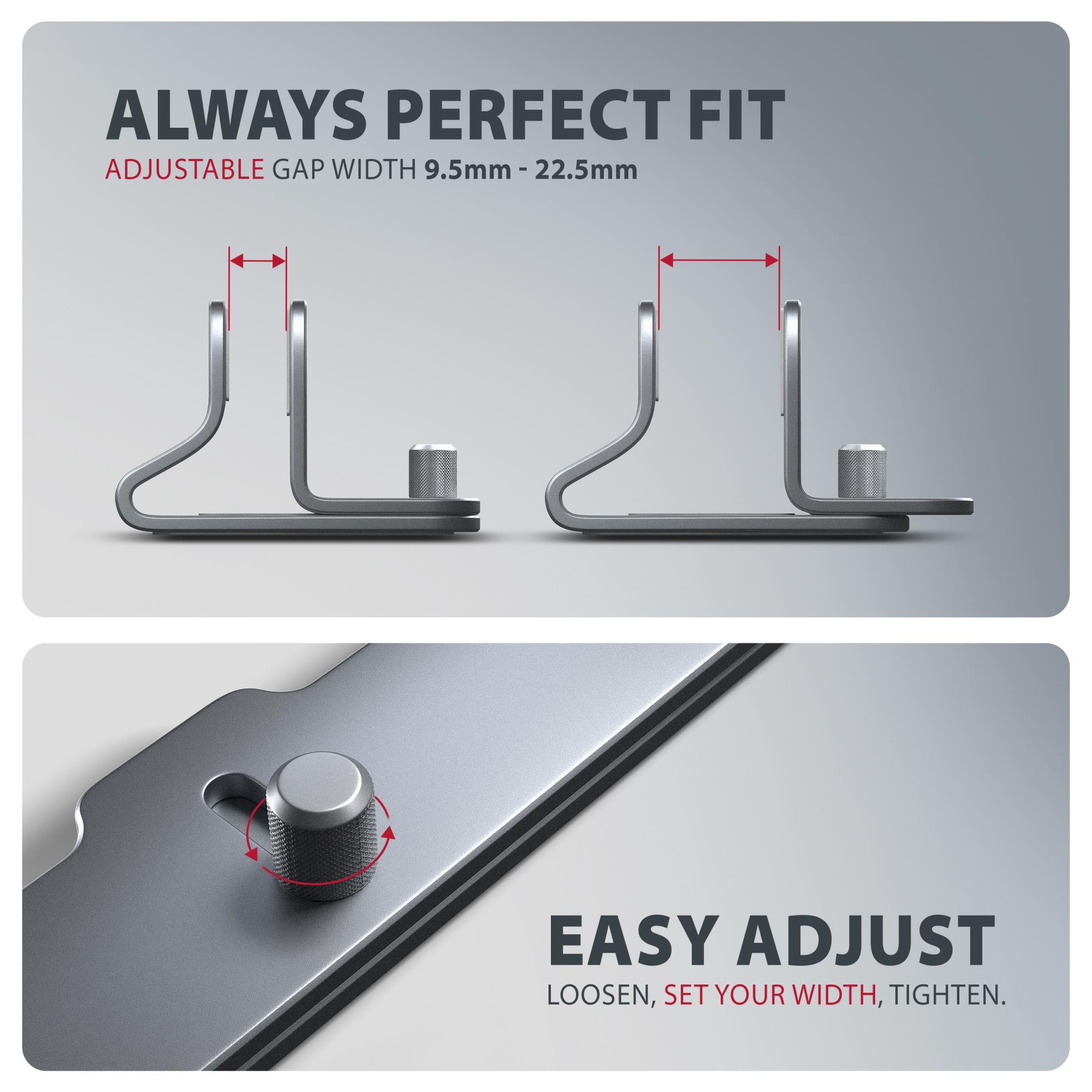 NB ACC STAND 10"-17.3"/VERT. ALUMINUM STND-VG AXAGON - Image 11