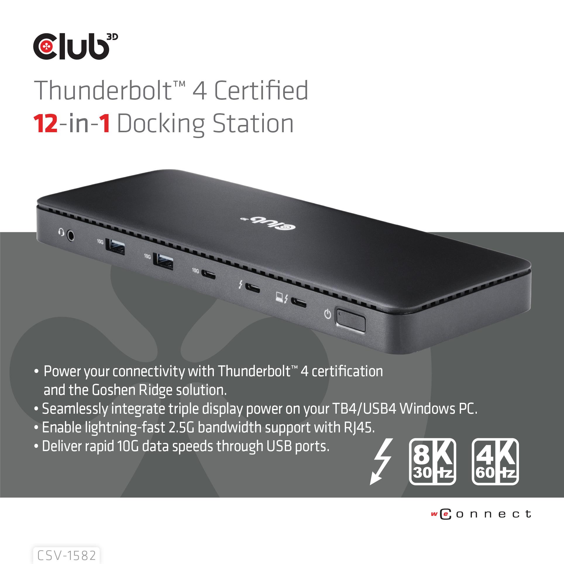 NB ACC DOCKING STATION 12IN1/THUNDERBOLT CSV-1582 CLUB3D - Image 19