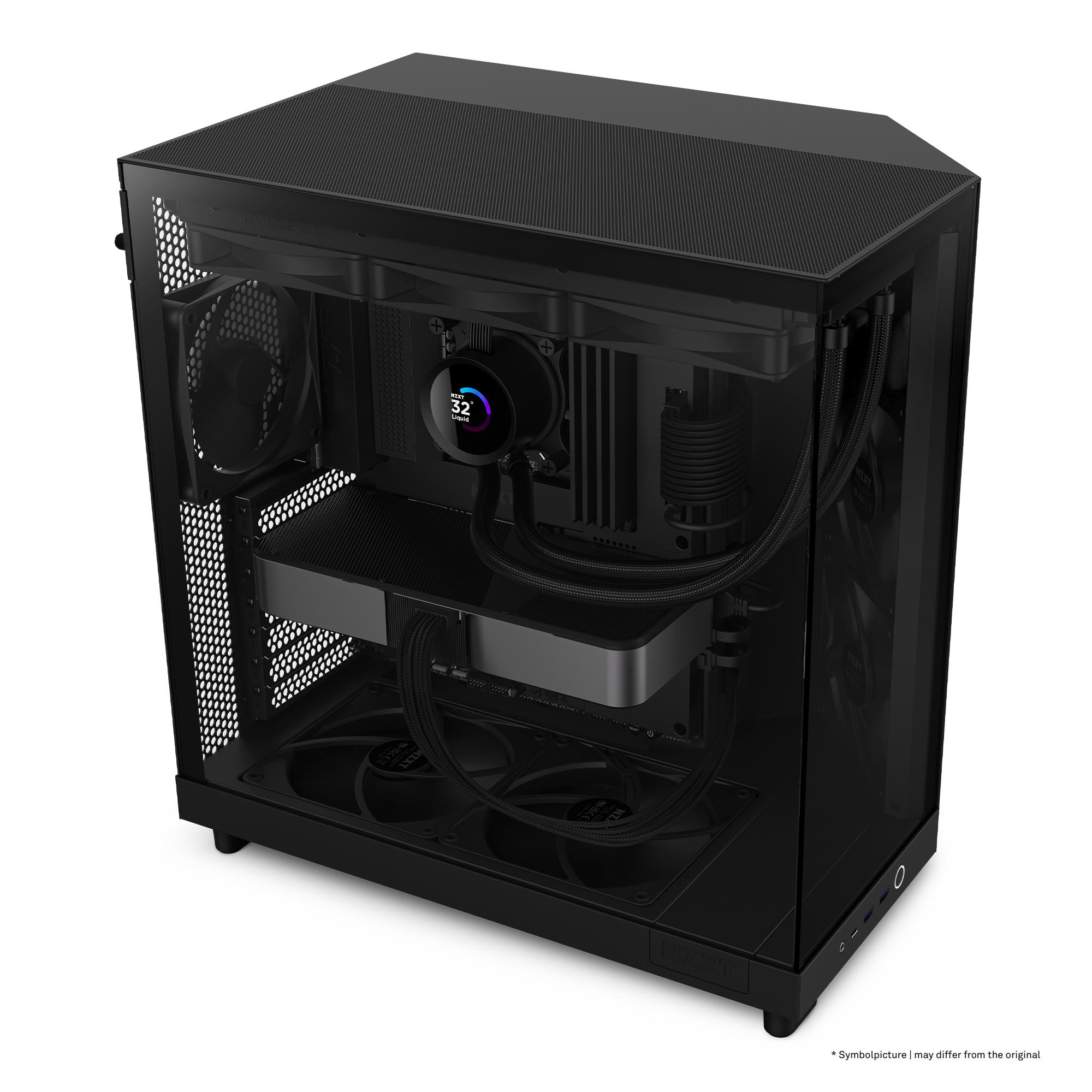 Case NZXT H6 Flow MidiTower Not included ATX MicroATX MiniITX Colour Black CC-H61FB-01 - Image 20