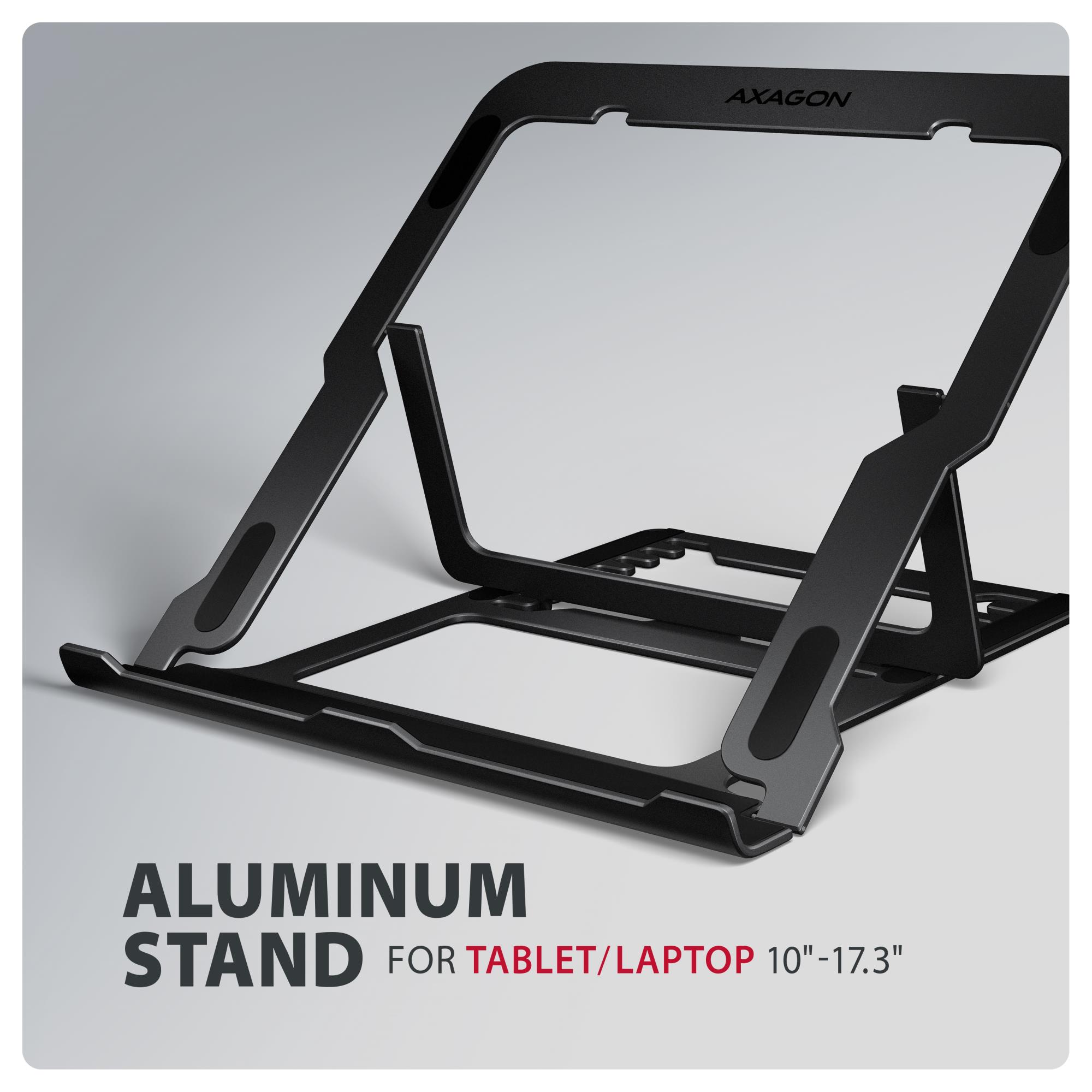 NB ACC STAND 10"-17.3"/ALUMINUM BLACK STND-LAB AXAGON - Image 4