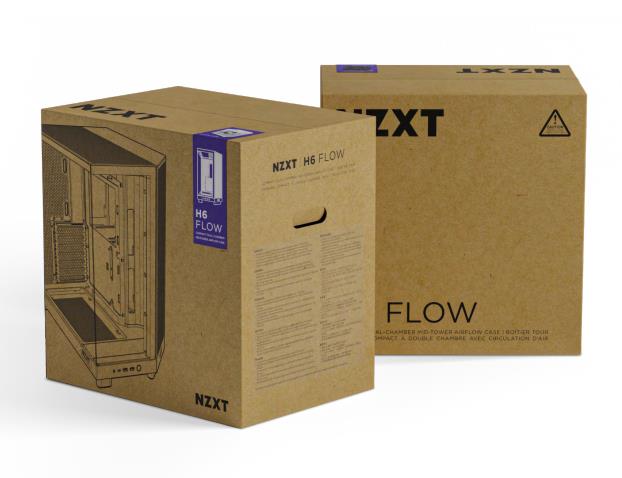 Case NZXT H6 Flow MidiTower Not included ATX MicroATX MiniITX Colour Black CC-H61FB-01 - Image 21