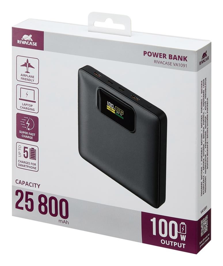 POWER BANK USB 25800MAH/VA1091 RIVACASE - Image 40