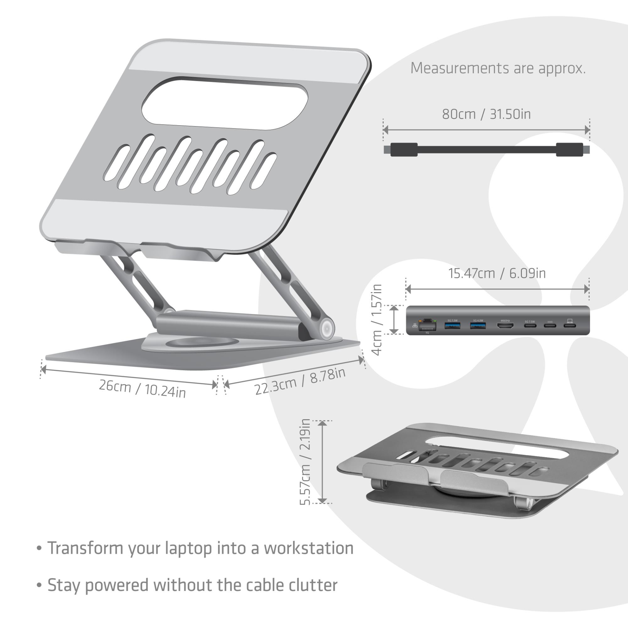 NB ACC STAND ALUMINIUM USB-C/CSV-2554 CLUB3D - Image 8