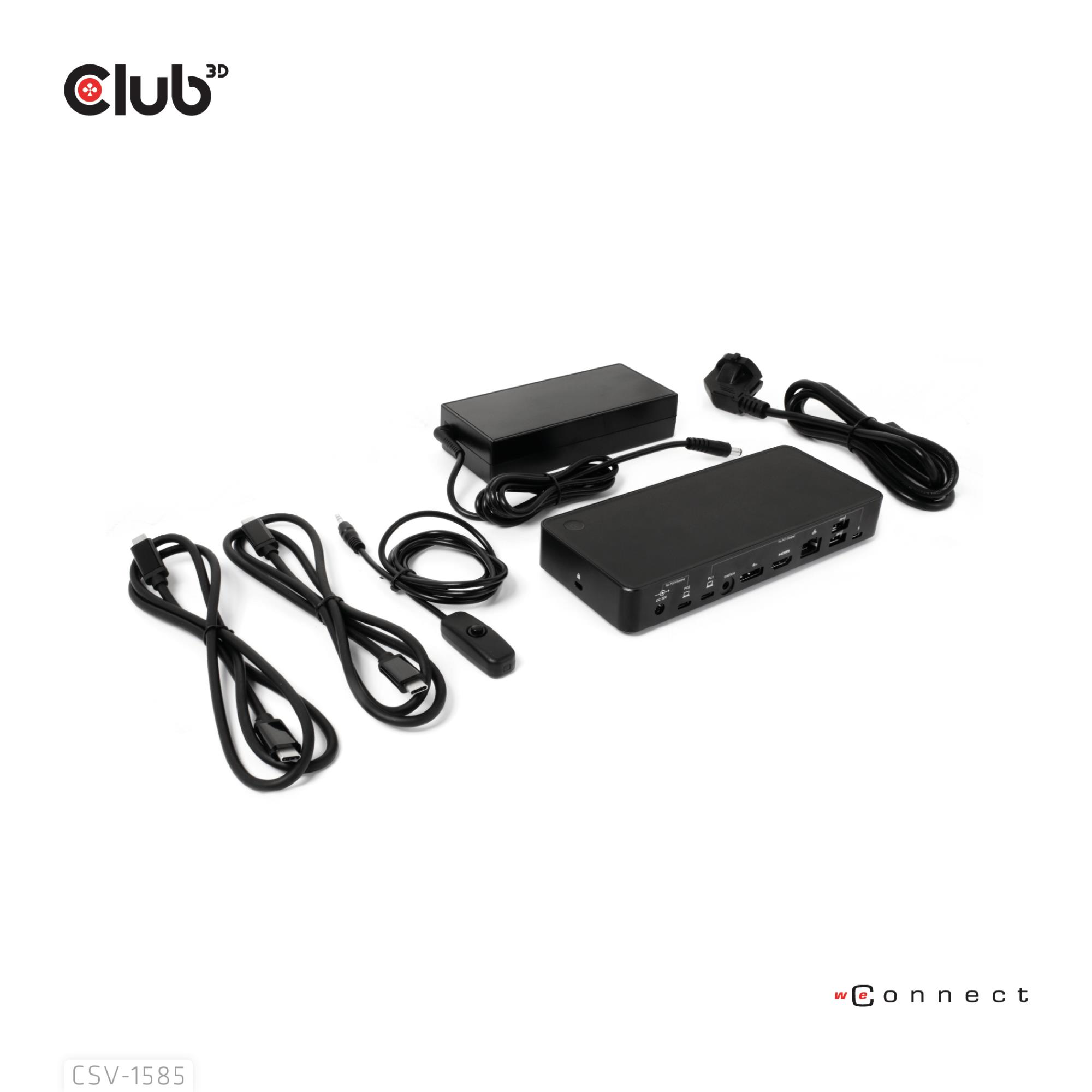 NB ACC DOCKING STATION/USB-C 120W CSV-1585 CLUB3D - Image 10