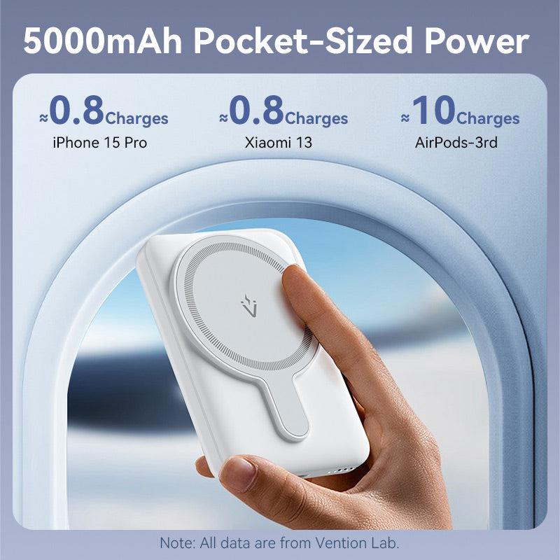 POWER BANK USB 5000MAH 20W/PINK FHSP0 VENTION - Image 10