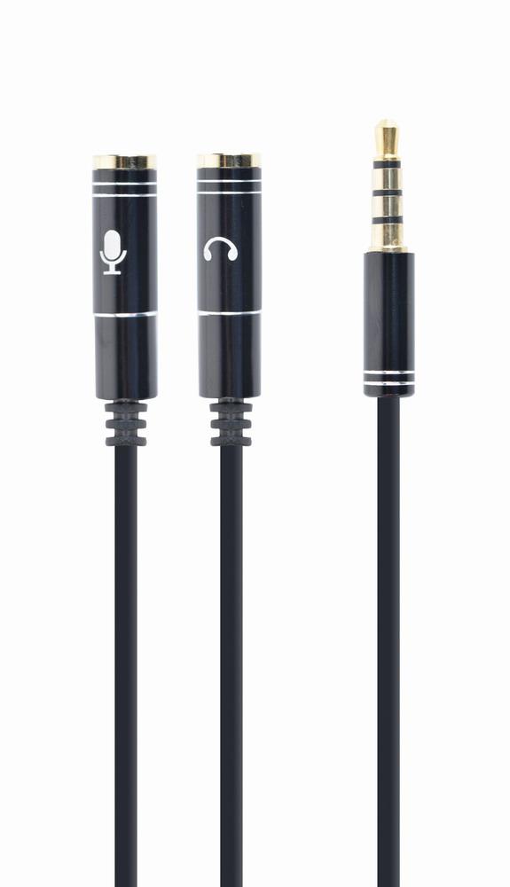 CABLE AUDIO 3.5MM 4-PIN TO/3.5MM S+MIC CCA-417M GEMBIRD - Image 2