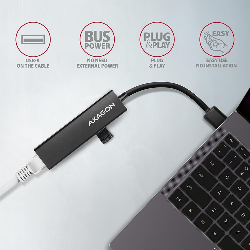 I/O HUB USB3.2 3PORT GLAN/0.2M HMA-GL3A AXAGON - Image 9
