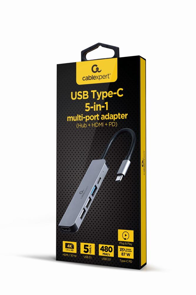 I/O ADAPTER USB-C TO HDMI/USB3/5IN1 A-CM-COMBO5-03 GEMBIRD - Image 6