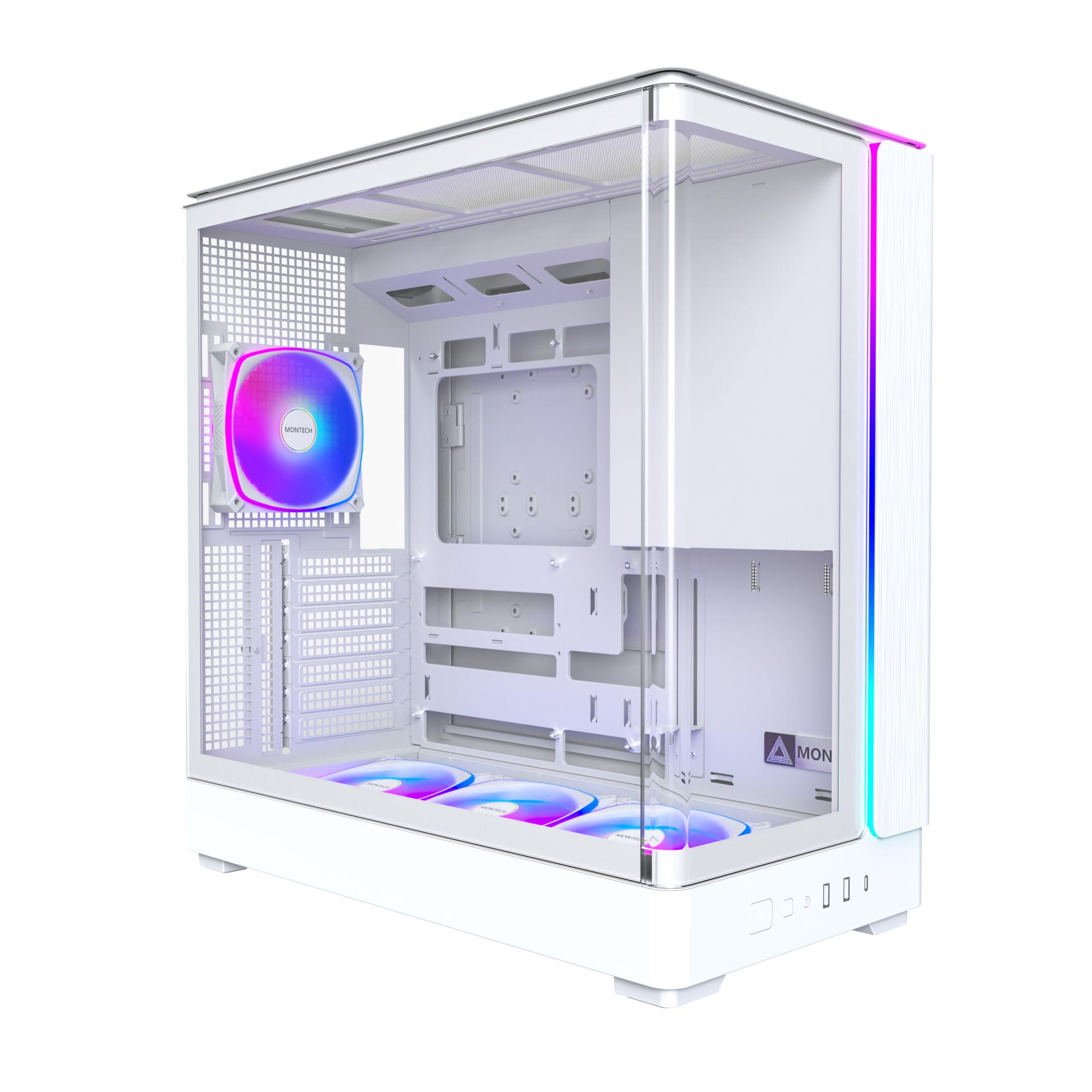 Case MONTECH micro ATX/Mini-ITX White Midi Tower PC KING 45 PRO KING45PRO(W) - Image 8