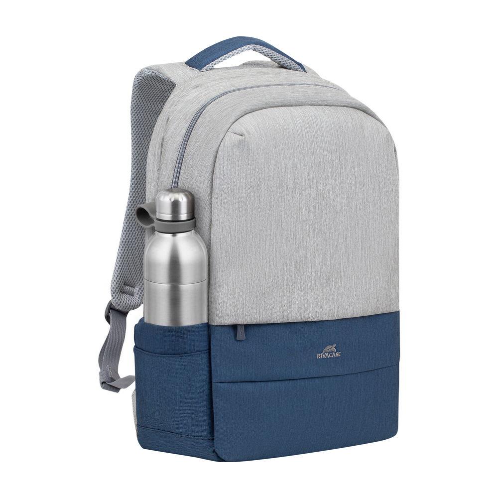 NB BACKPACK ANTI-THEFT 17.3"/7567 GREY/DARK BLUE RIVACASE - Image 28