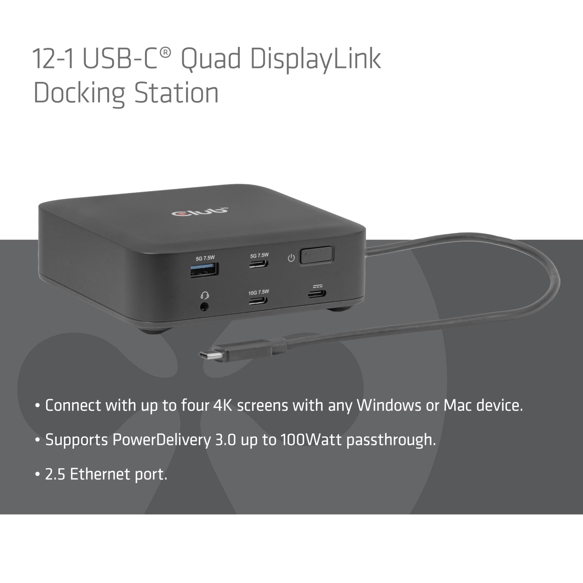 NB ACC DOCKING STATION 12IN1/USB-C 100W CSV-2542 CLUB3D - Image 19