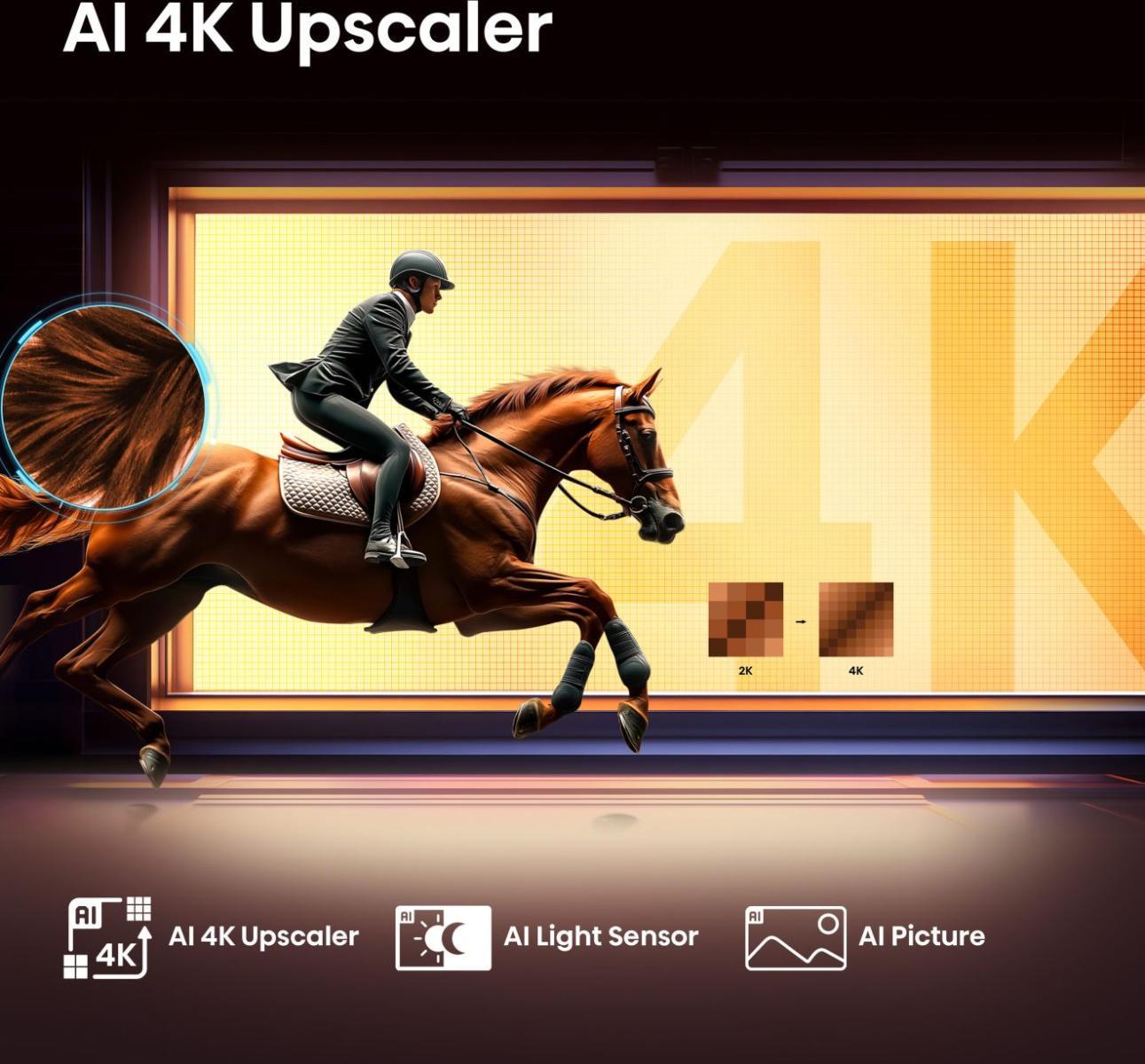 TV Set HISENSE 85 " 4K Ultra HD 3840 x 2160 pixels Flat 16:9 QLED 85E7Q - Image 23