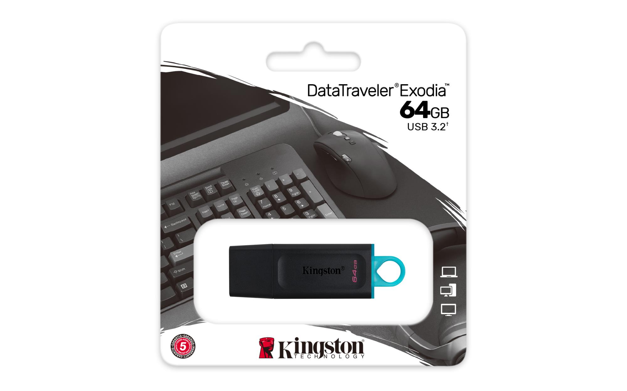 MEMORY DRIVE FLASH USB3.2/64GB DTX/64GB KINGSTON - Image 19
