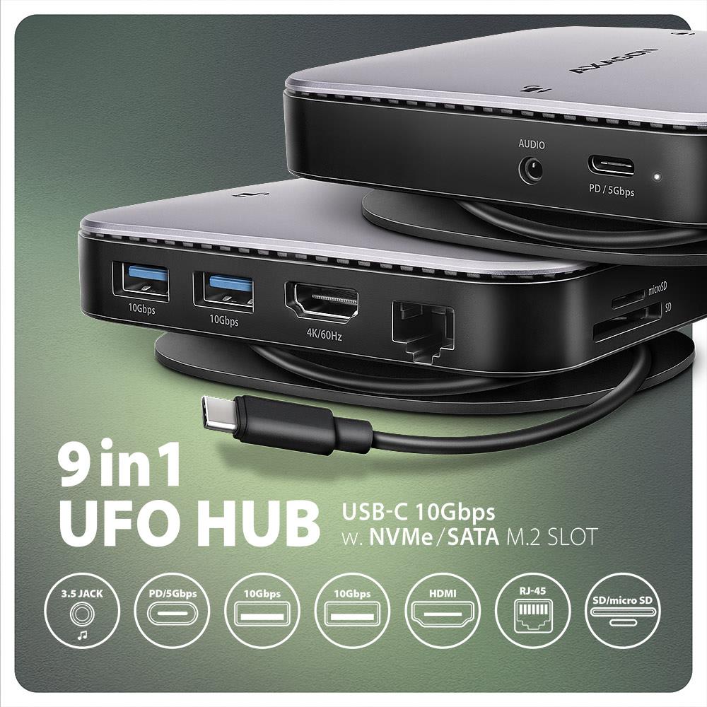 NB ACC DOCKING STATION/NVME/SATA 9IN1 HMC-UFO AXAGON - Image 29
