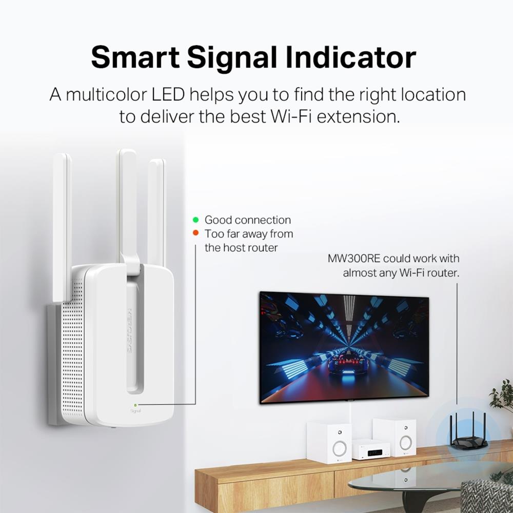 WRL RANGE EXTENDER 300MBPS/MW300RE MERCUSYS - Image 9