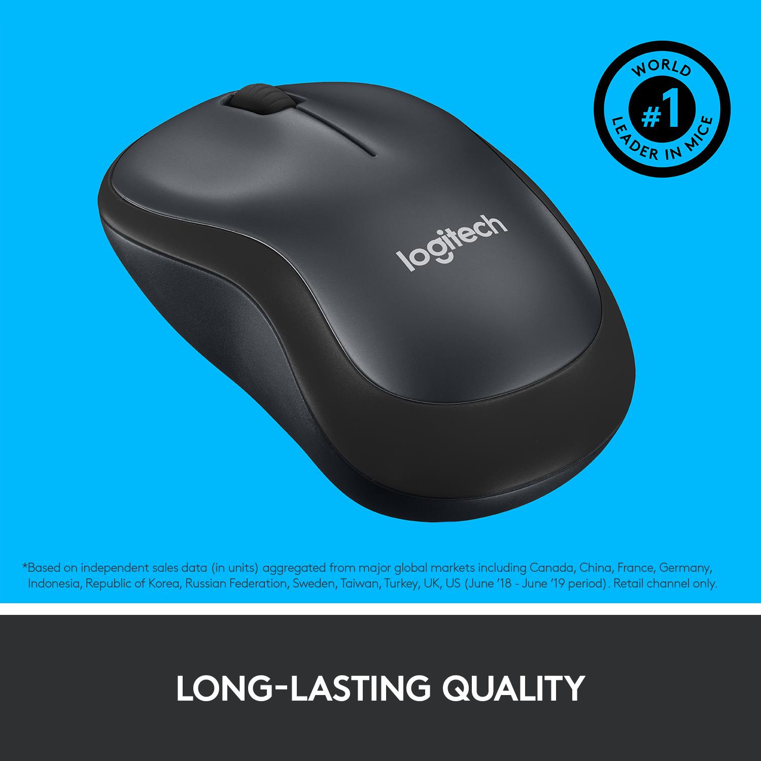 MOUSE USB OPTICAL WRL M220/SILENT B/G 910-004878 LOGITECH - Image 25