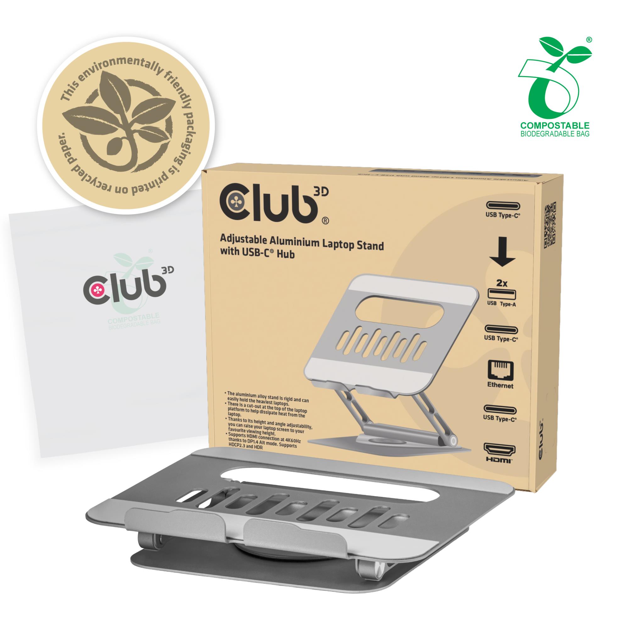 NB ACC STAND ALUMINIUM USB-C/CSV-2554 CLUB3D - Image 15