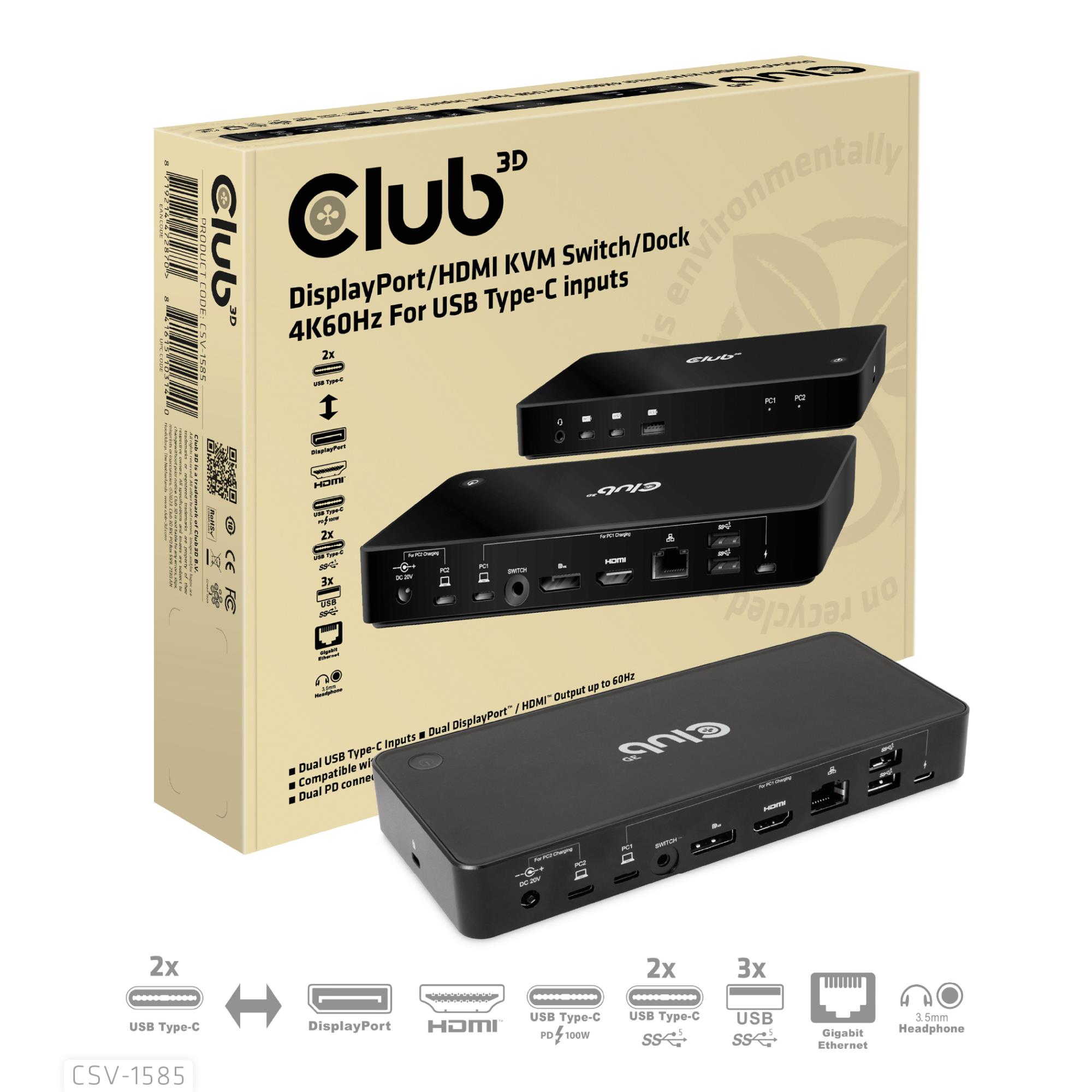 NB ACC DOCKING STATION/USB-C 120W CSV-1585 CLUB3D - Image 4