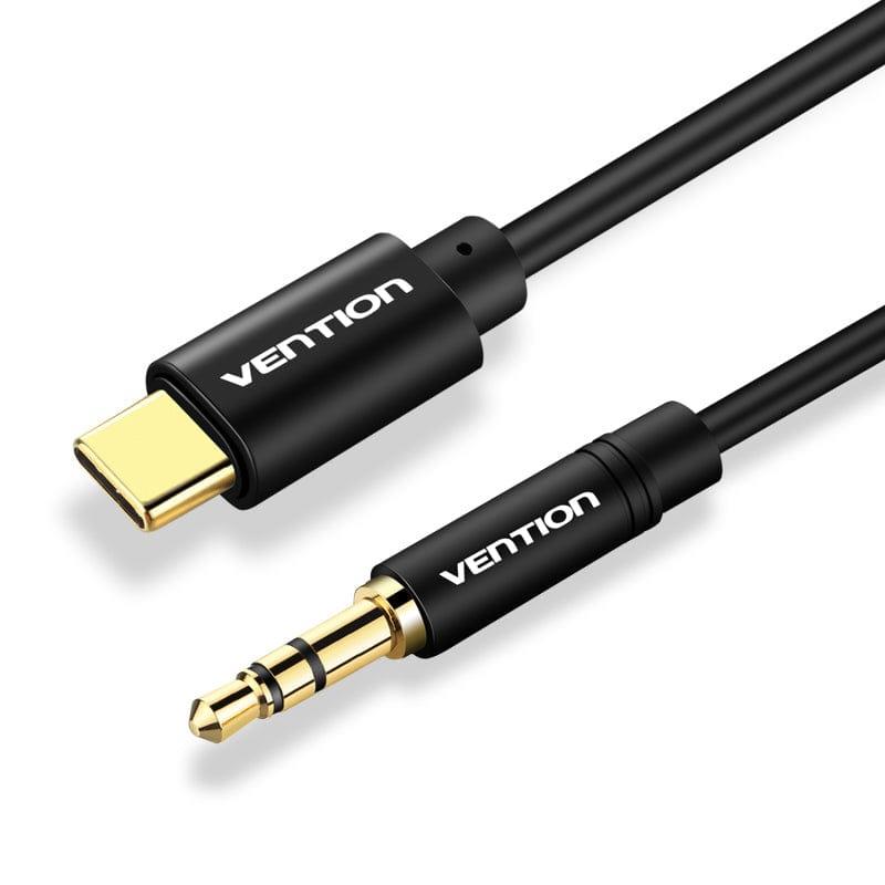 CABLE AUDIO 3.5MM TO USB-C/1.5M BLACK BGABG VENTION - Image 2