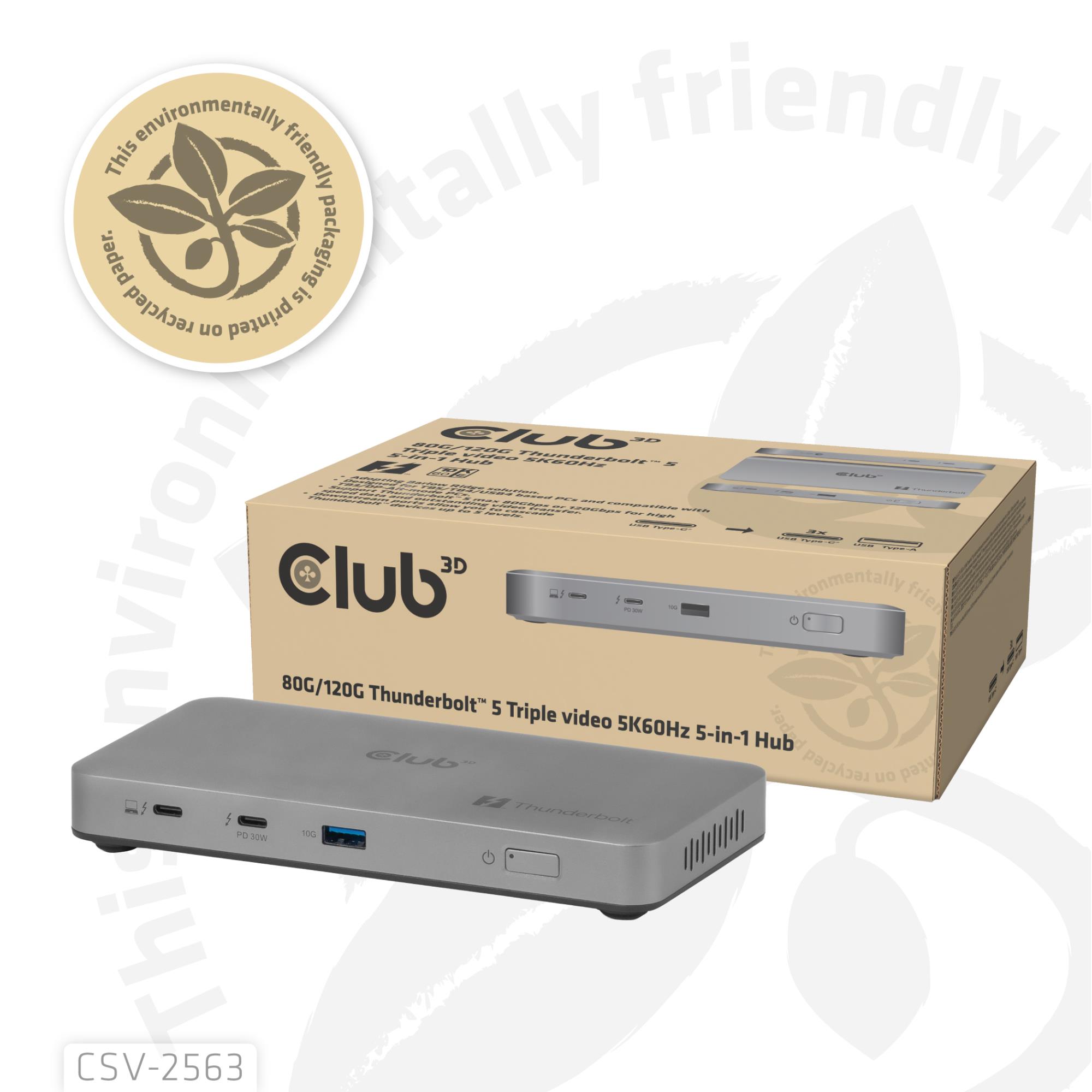 I/O HUB THUNDERBOLT 5IN1/180W CSV-2563 CLUB3D - Image 15