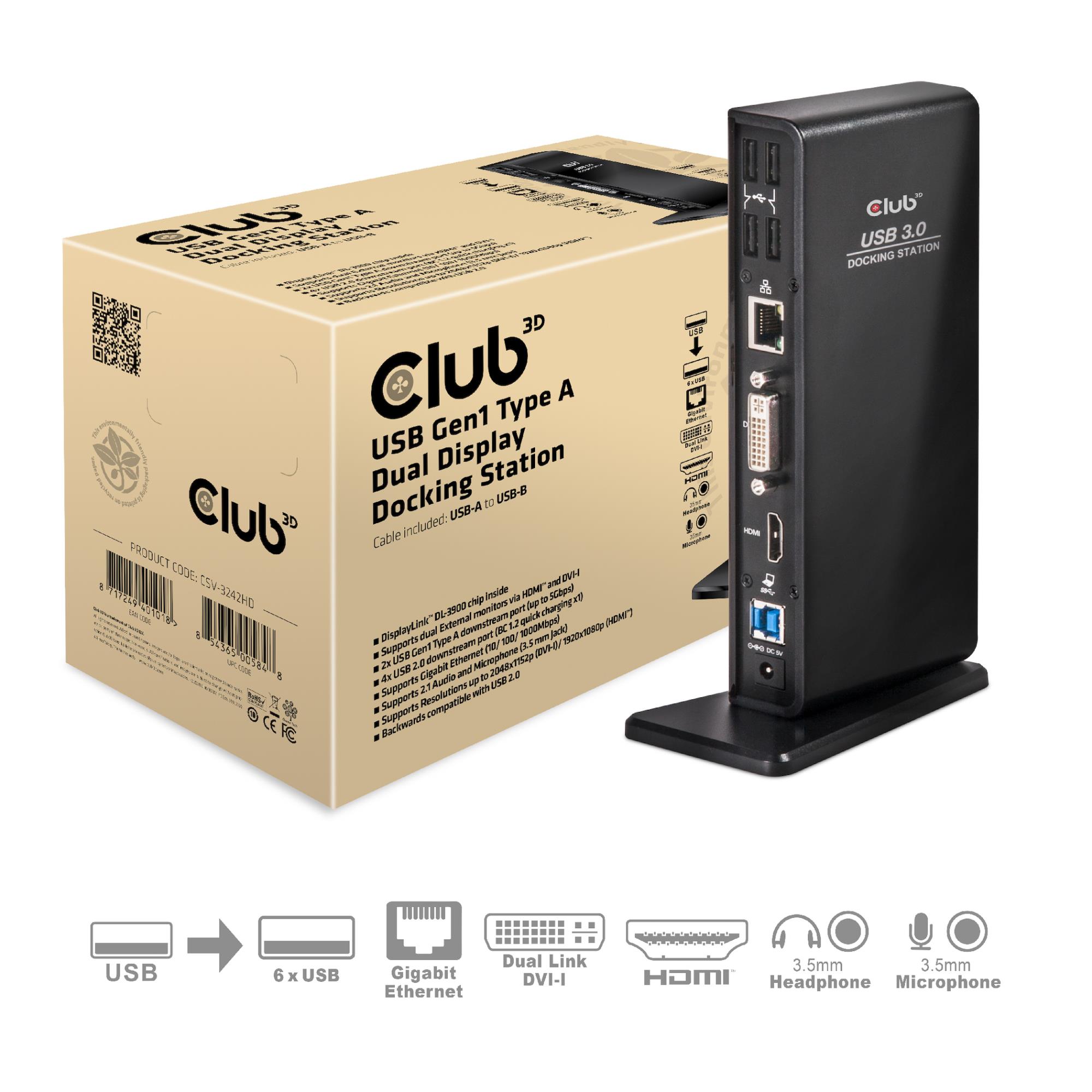 NB ACC DOCKING STATION/USB CSV-3242HD CLUB3D - Image 20