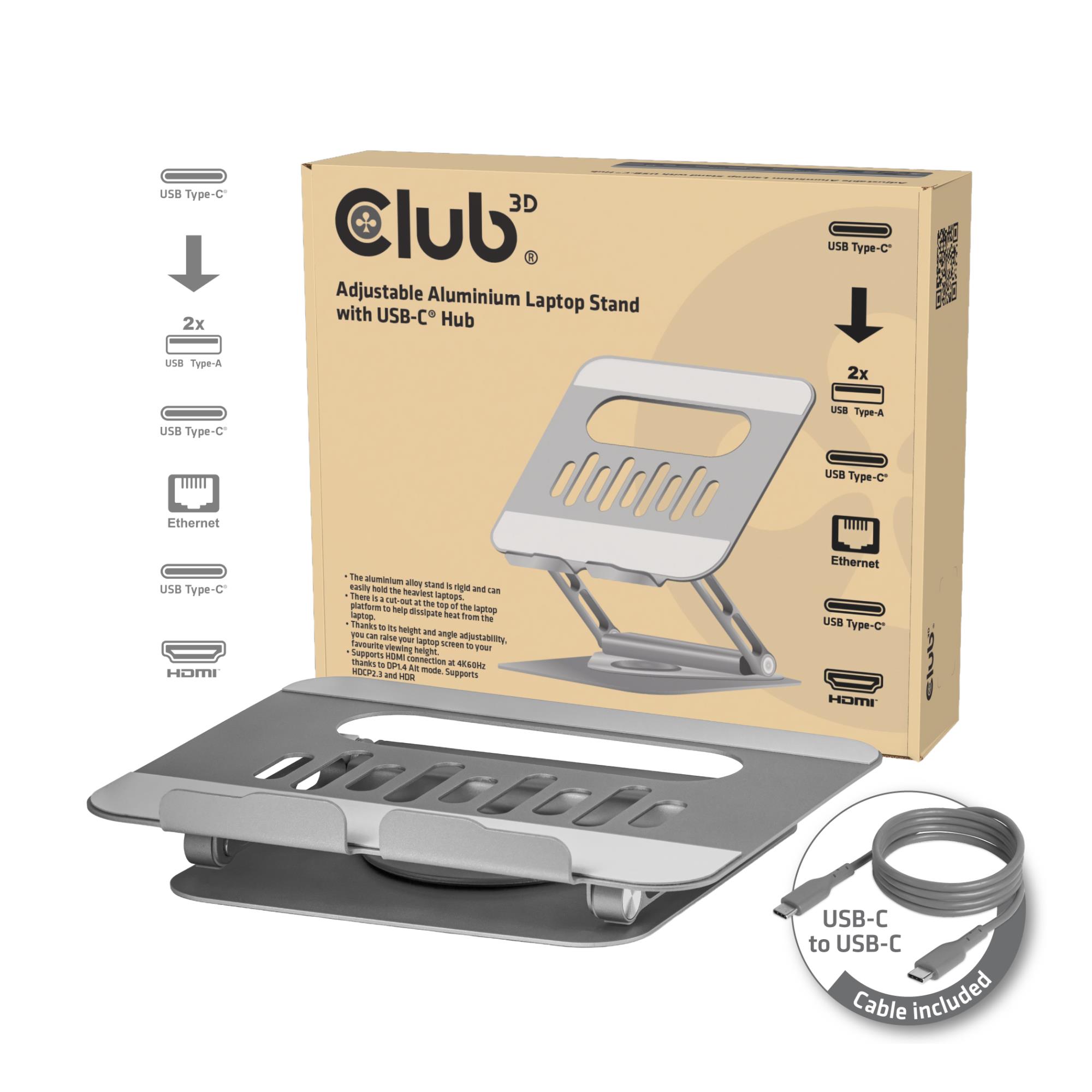 NB ACC STAND ALUMINIUM USB-C/CSV-2554 CLUB3D - Image 6