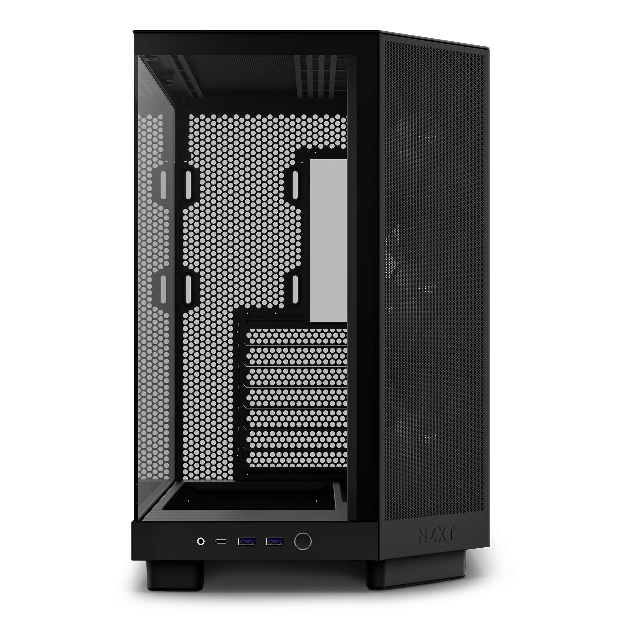 Case NZXT H6 Flow RGB MidiTower Case product features Transparent panel Not included ATX MicroATX MiniITX Colour Black CC-H61FB-R1 - Image 8
