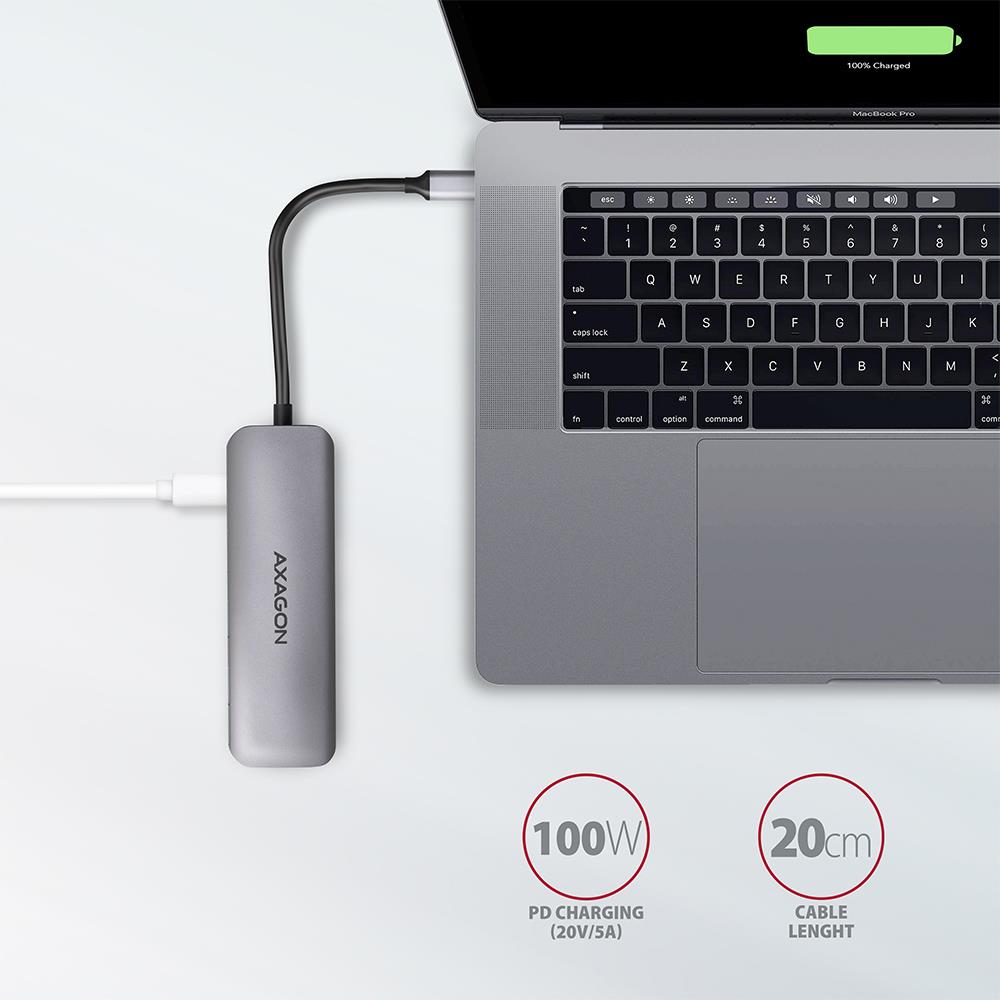 I/O HUB USB3.2 5IN1/0.2M HMC-5 AXAGON - Image 16