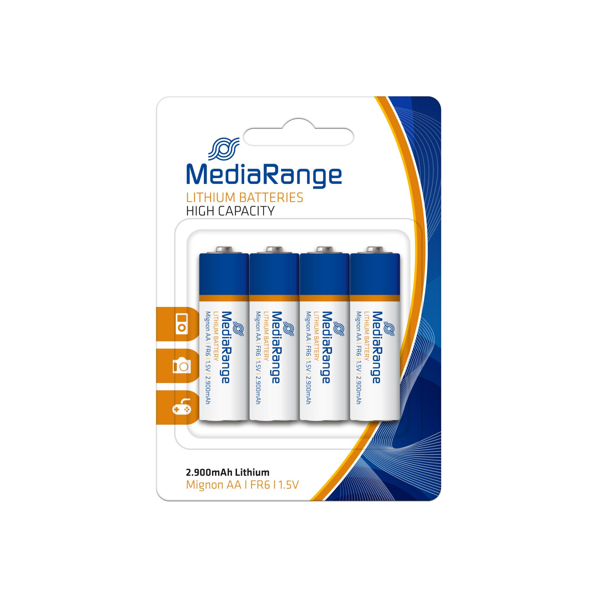 BATTERY LITHIUM MIGNON AA 1.5V/4PCS MRBAT154 MEDIARANGE - Image 2