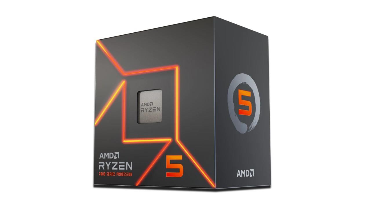 CPU AMD Desktop Ryzen 5 7600 Raphael AM5 3800 MHz Cores 6 32MB Socket SAM5 65 Watts GPU Radeon BOX 100-100001015BOX