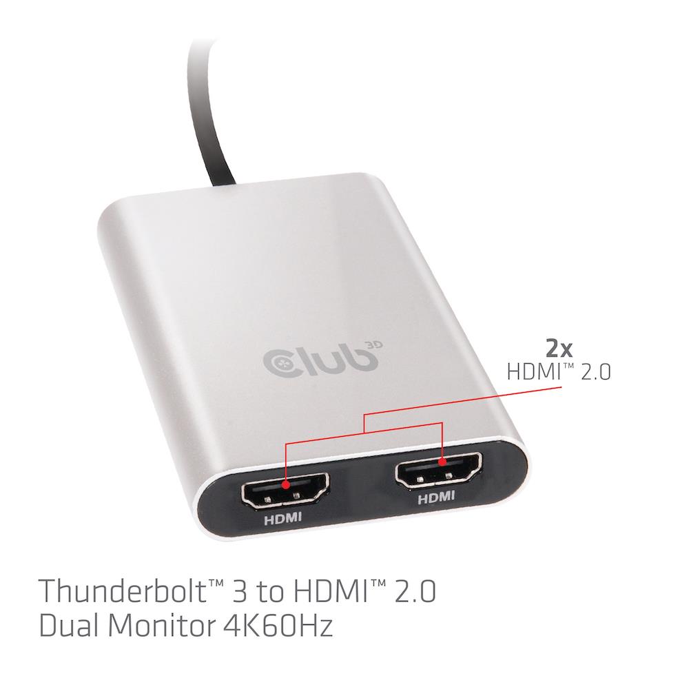I/O ADAPTER THUNDERBOLT / HDMI/DUAL CSV-1574 CLUB3D - Image 6