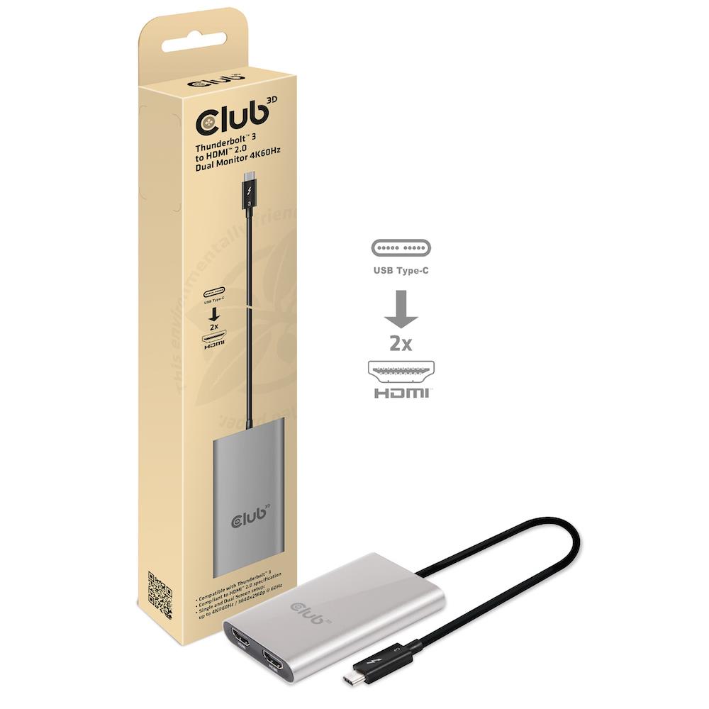 I/O ADAPTER THUNDERBOLT / HDMI/DUAL CSV-1574 CLUB3D - Image 5