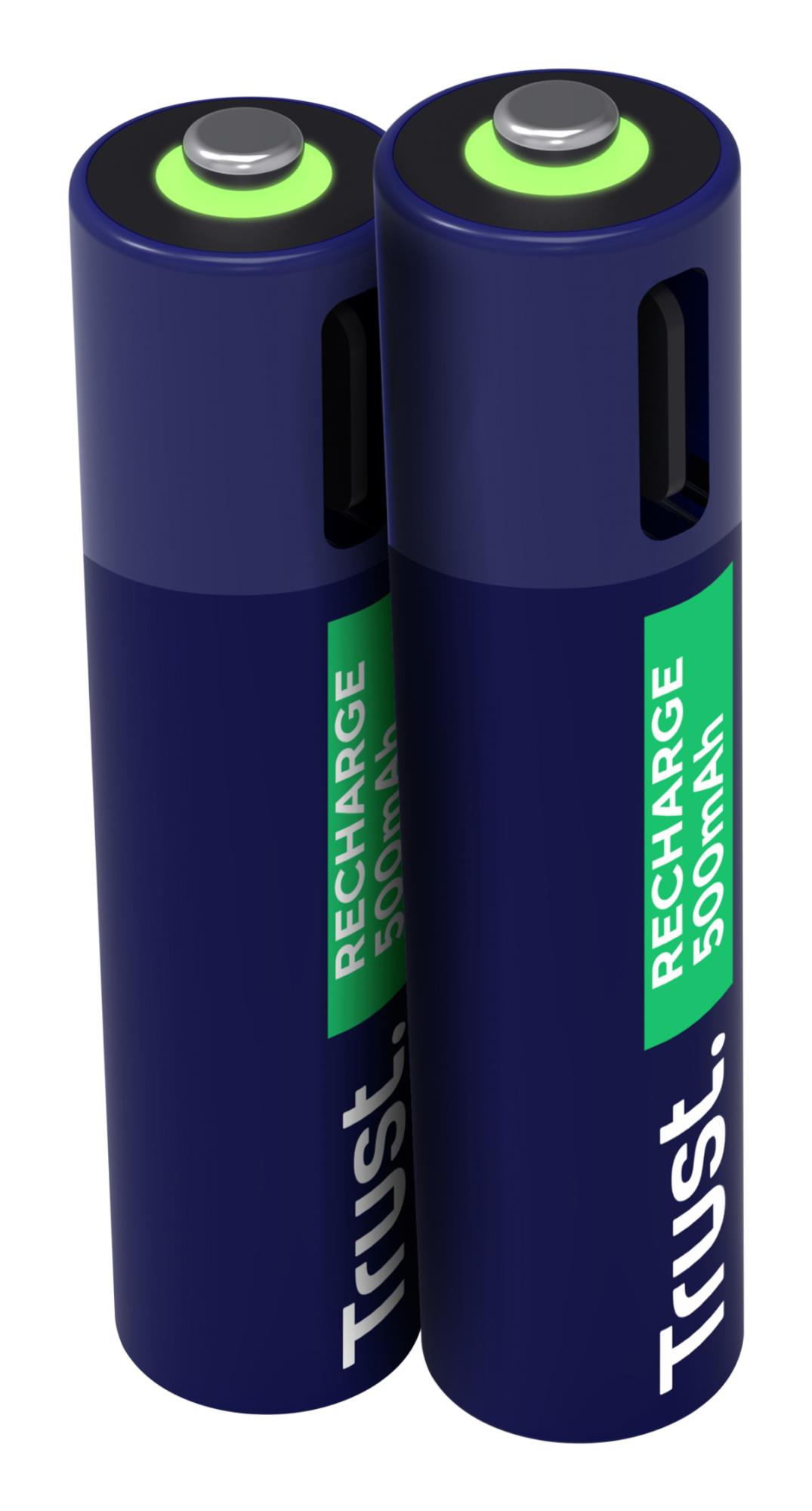 BATTERY RECH. LI-ION AAA 1.5V/500MAH USB-C 2PACK 25585 TRUST - Image 5
