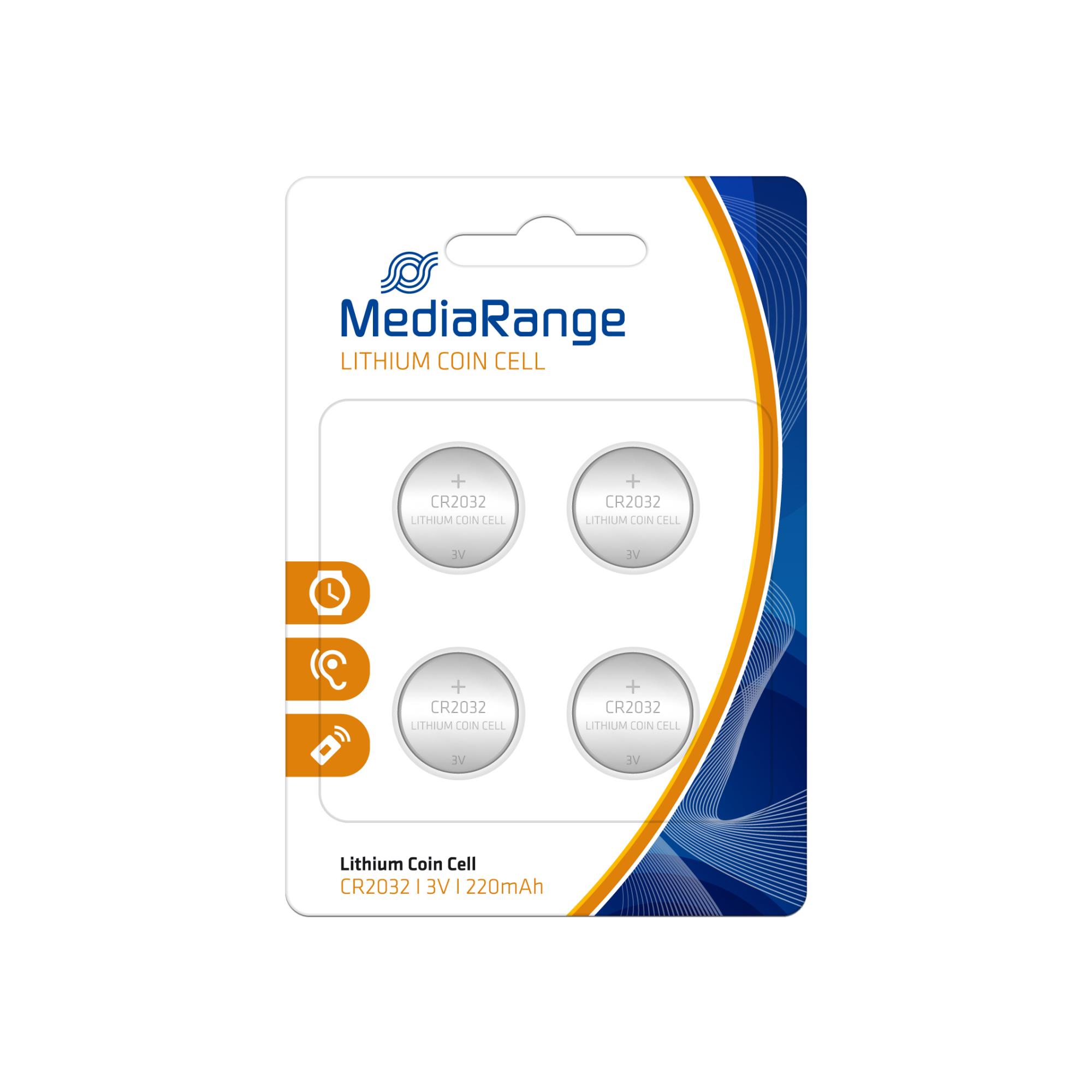 BATTERY LITHIUM CR2032 3V/4PCS MRBAT132 MEDIARANGE - Image 2